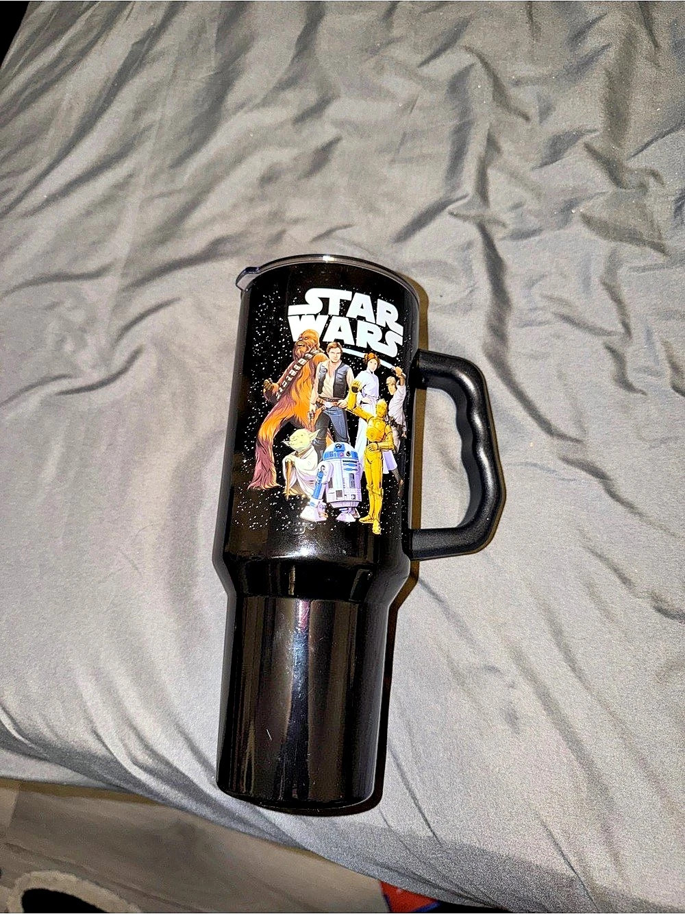 Star Wars Character Collage Stainless Steel Travel Tumbler with Handle